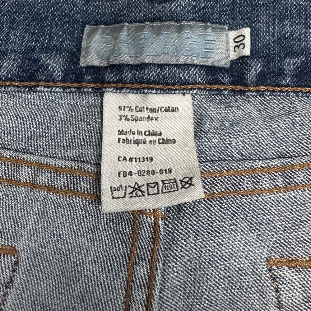 Garage Denim Bootcut Jeans, Size 30 - Picture 4 of 4